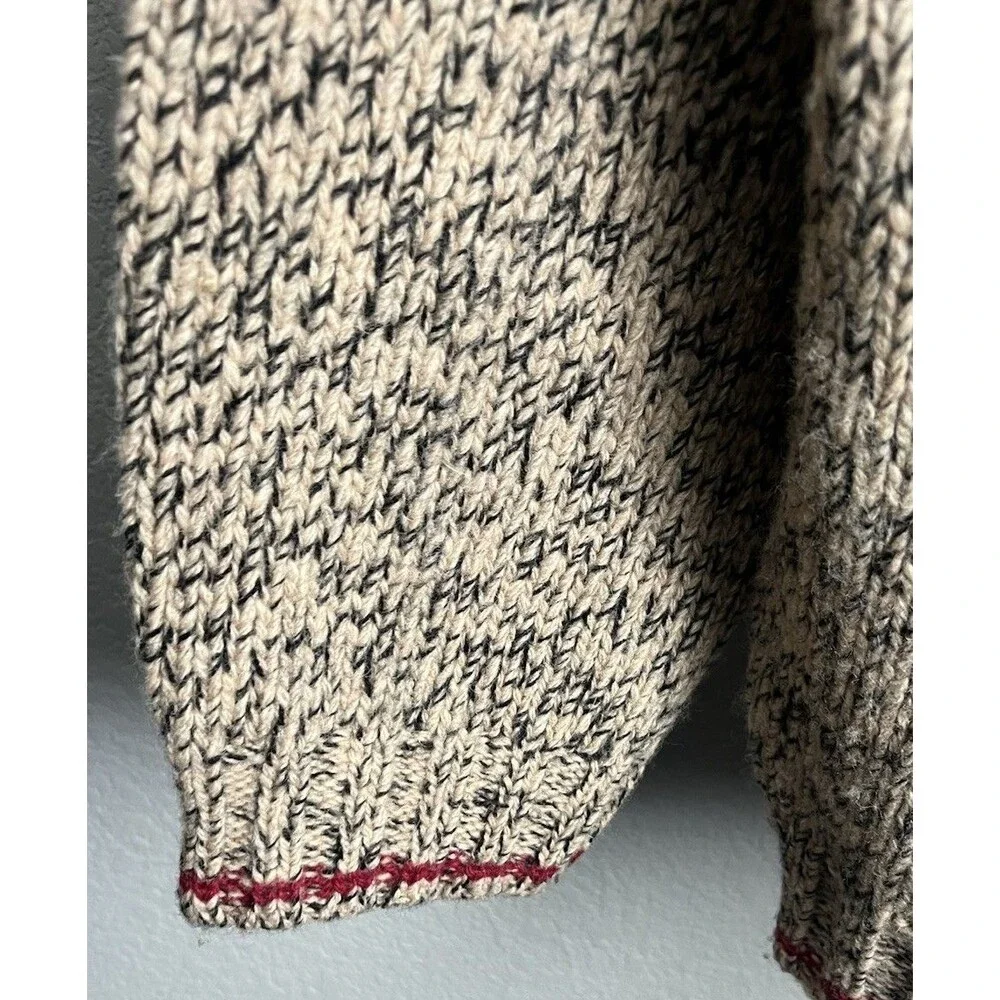 Vintage Eddie Bauer Men's L 100% Wool Crewneck Sweater Hong Kong - Picture 8 of 9